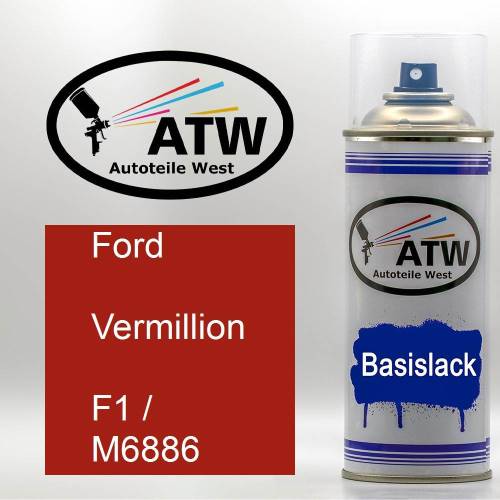 Ford, Vermillion, F1 / M6886: 400ml Sprühdose, von ATW Autoteile West.